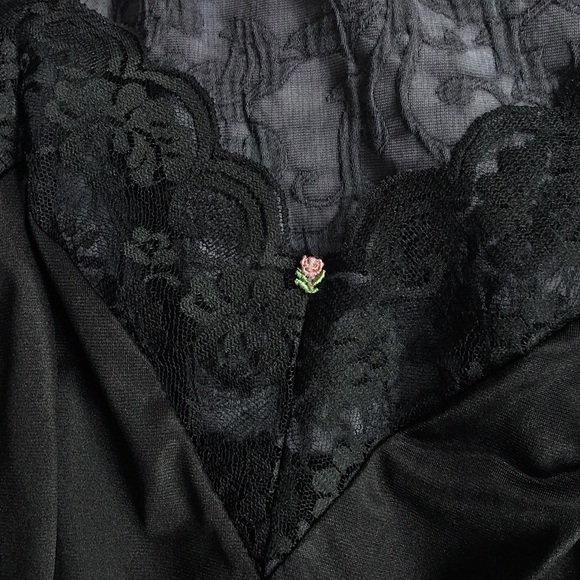 High Waist Satin Teddy - Picture 3 of 6